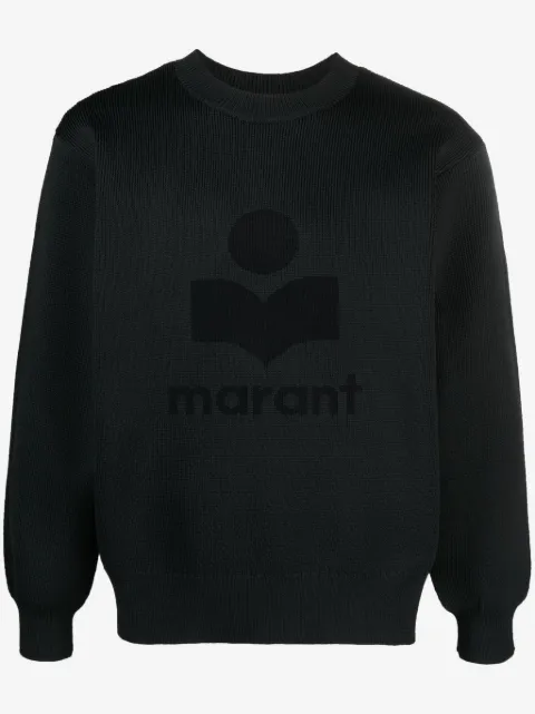 MARANT AYLER logo-motif ribbed sweater