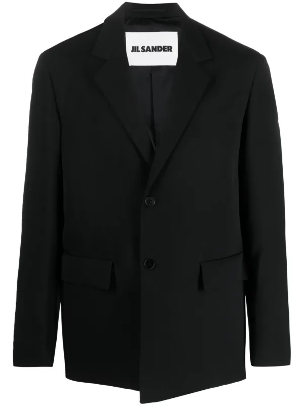 JIL SANDER ブラックジャケット Jil Sander シングルジャケット | ブラック | FARFETCH JP