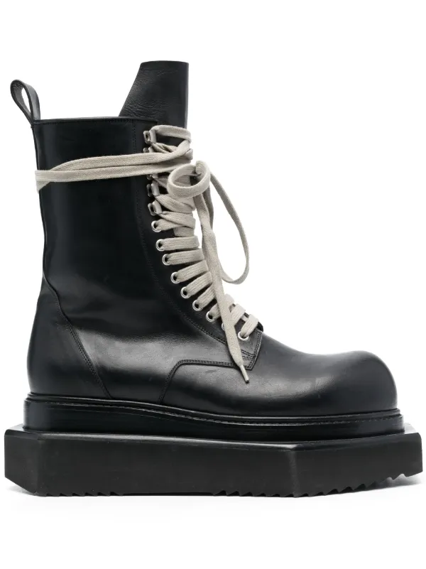 Rick Owens lace-up Leather Boots - Farfetch