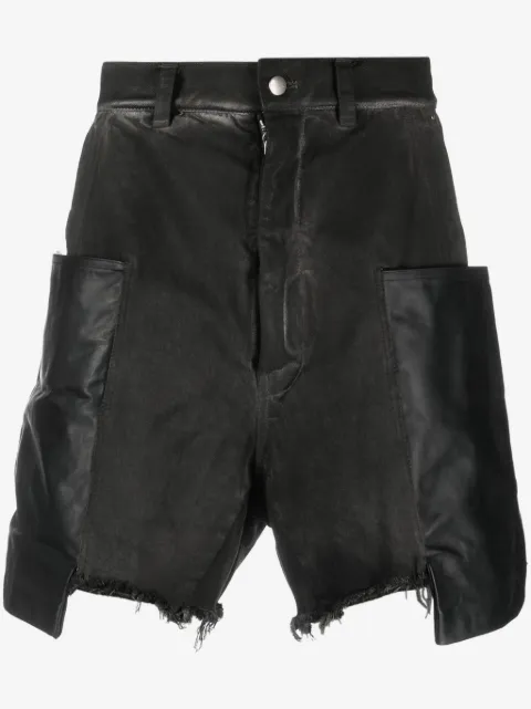 Rick Owens Stefan panelled cargo shorts