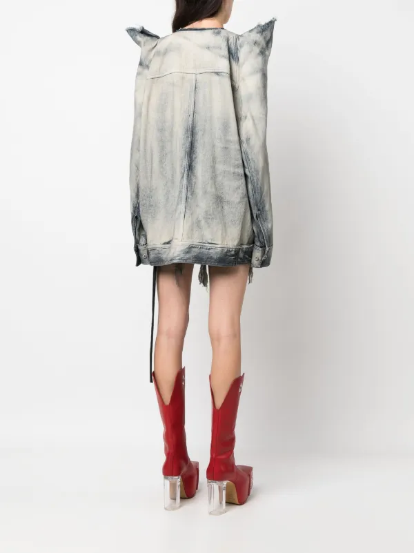 新品　Rick Owens DRKSHDW デニムジャケット Rick Owens DRKSHDW デニムジャケット | ブルー | FARFETCH JP