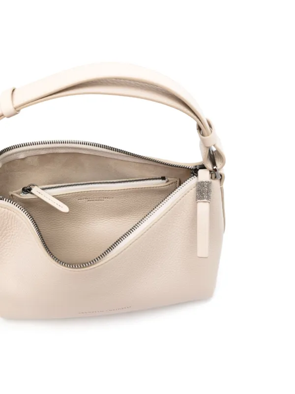 BRUNELLO CUCINELLI エンホス ハックル ヘルト M0TEJC33G C101 Brunello Cucinelli Essence Tote Bag | Grey | FARFETCH JO