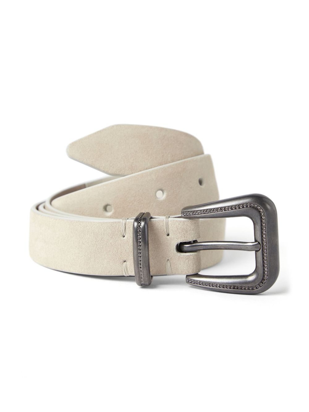 Brunello Cucinelli suede adjustable-fit belt - Neutrals