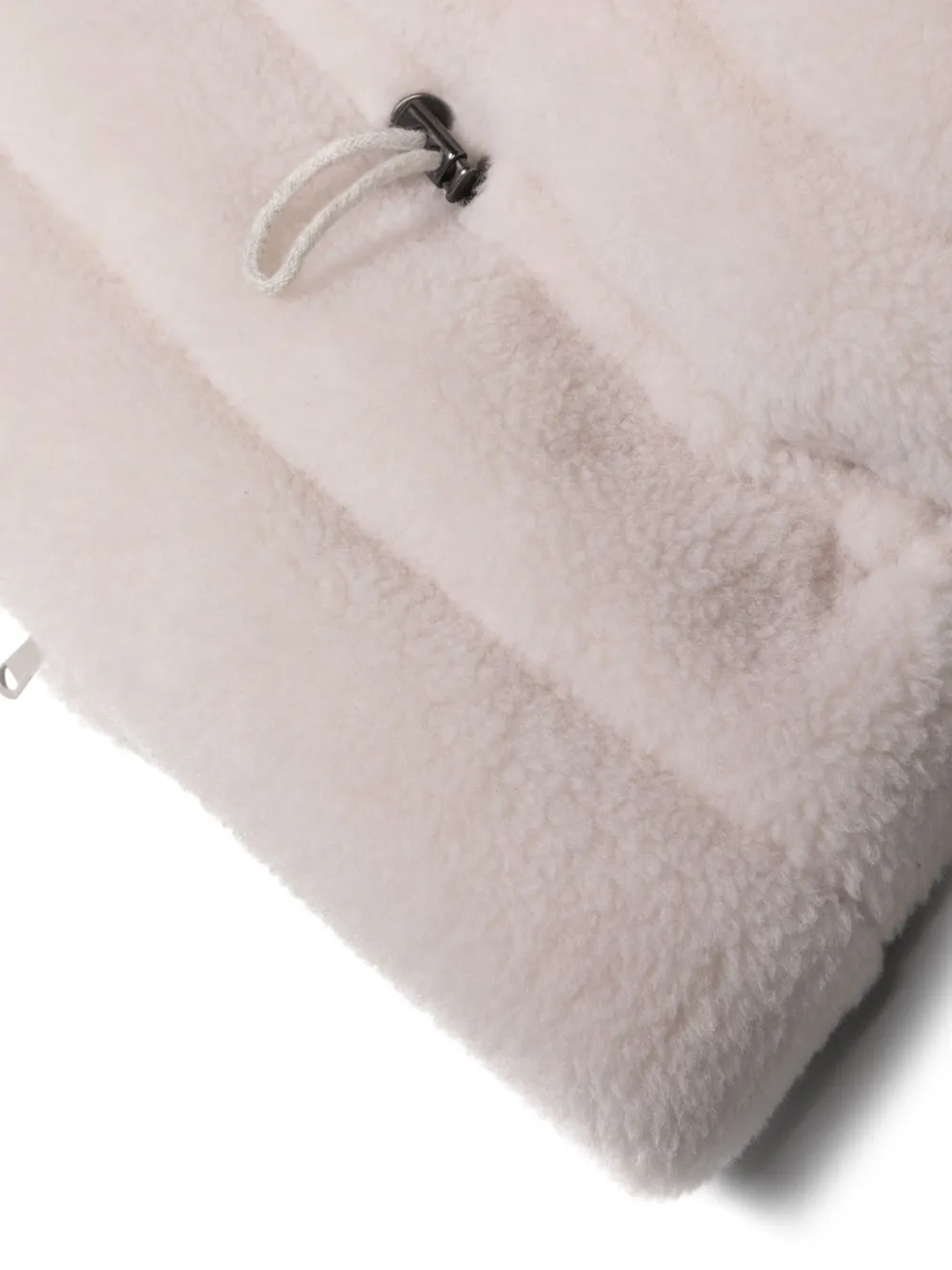 Brunello Cucinelli Fleece-texture Padded Scarf In White