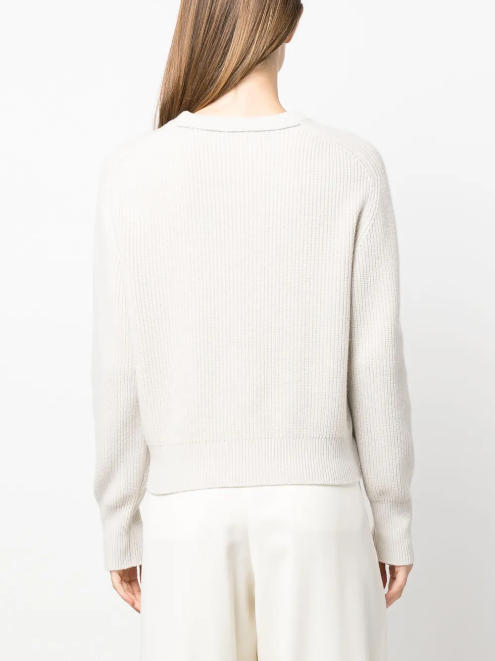 Brunello Cucinelli Ribgebreide trui Beige