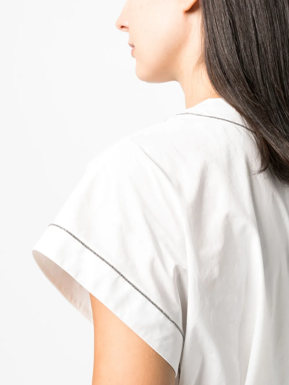 Brunello Cucinelli Jurk met ceintuur Wit