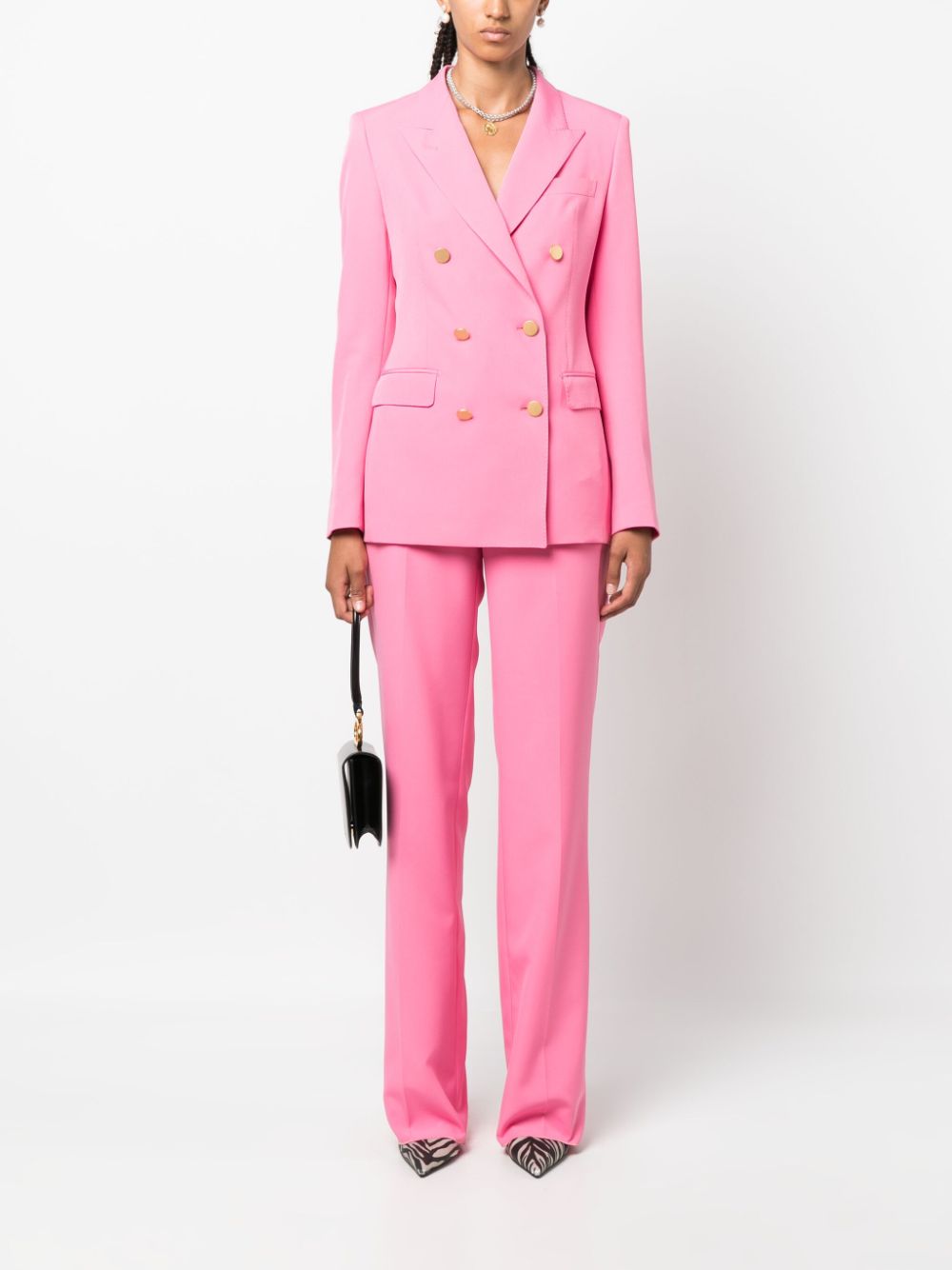 Tagliatore double-breasted two-piece suit - Roze
