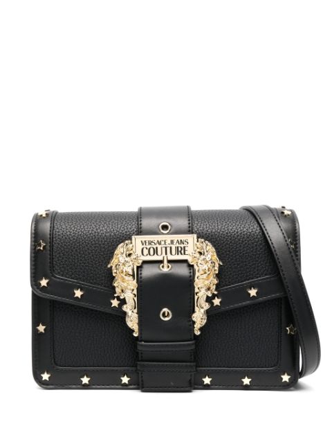 Versace Jeans Couture Baroque-buckle faux-leather bag