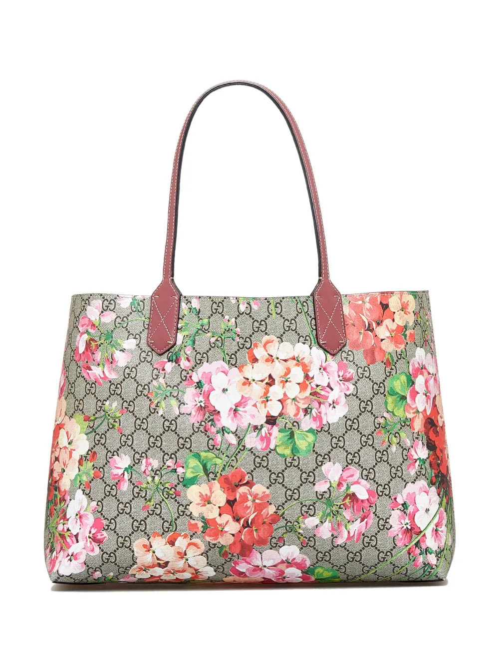 Gucci Pre-Owned medium GG Supreme Blooms reversible tote bag - Bruin