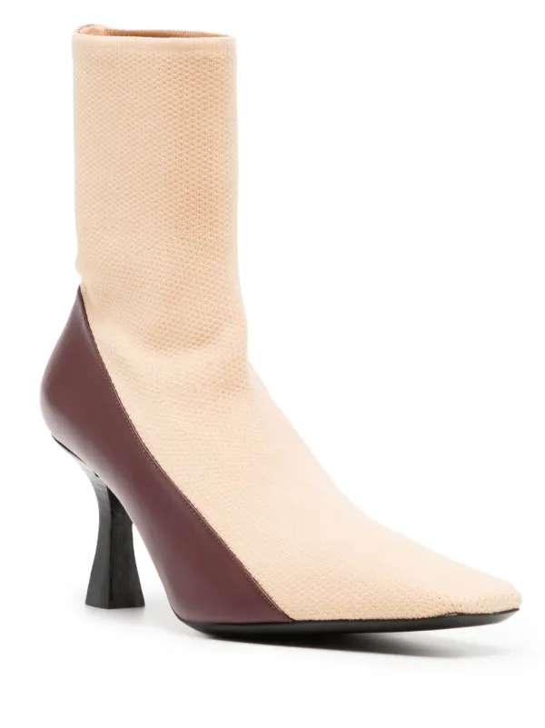 NEOUS Ruch 80mm two-tone Boots | Neutrals | FARFETCH
