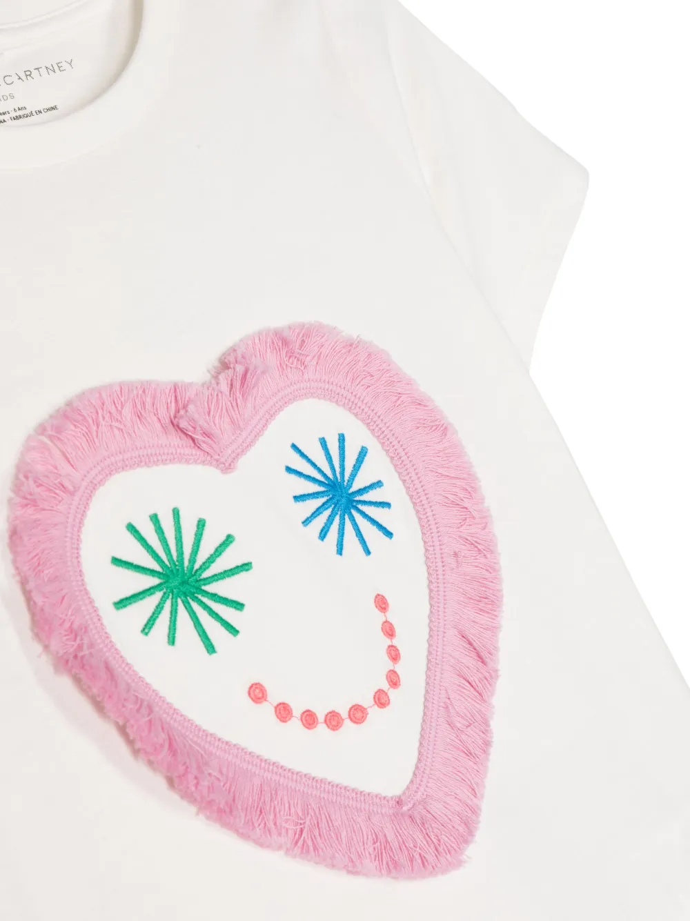 Stella McCartney Kids heartembroidered Tshirt Farfetch