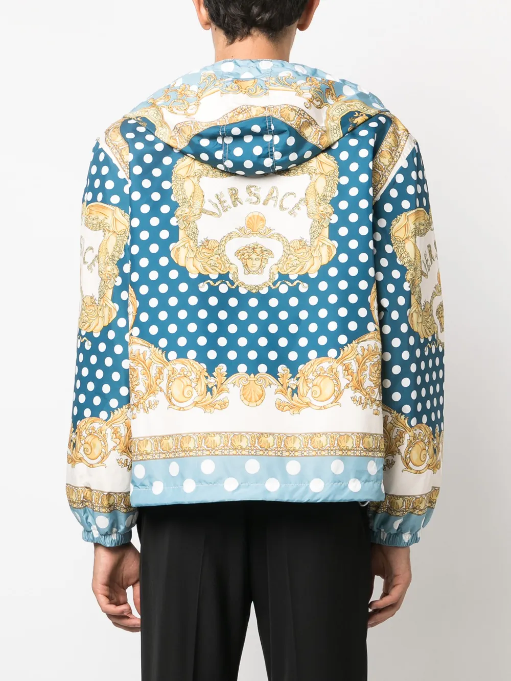 Versace Seashell Baroque Polka Dot Jacket Farfetch