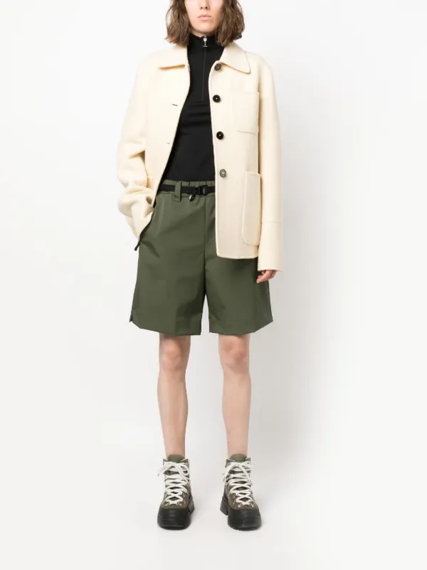 Moncler ベルテッド ハーフパンツ | グリーン | FARFETCH JP Moncler ベルテッド ハーフパンツ | グリーン | FARFETCH JP