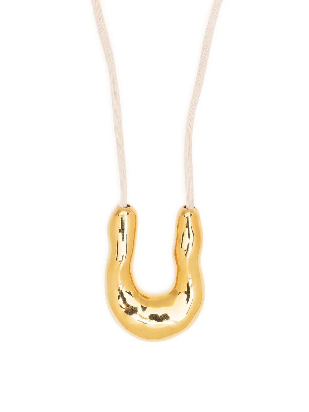 Agmes collar Wishbone con dije | dorado | Image 1