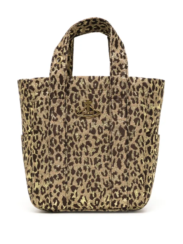 Vivienne Westwood Small Murray leopard-jacquard Tote Bag - Farfetch