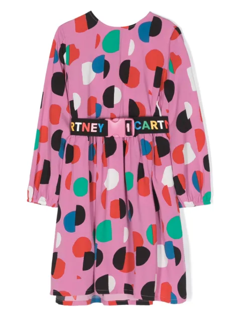 Stella McCartney Kids Vestido com estampa de poás