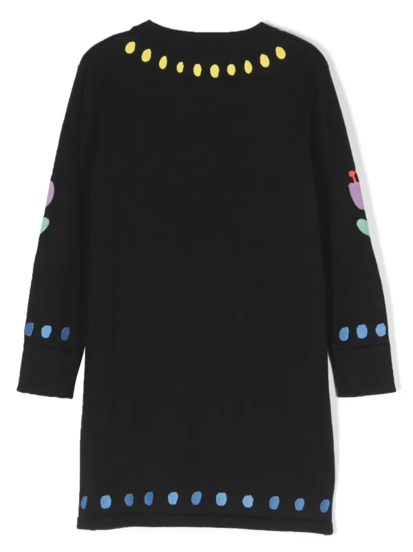Stella McCartney Kids パターンニット ワンピース - Farfetch