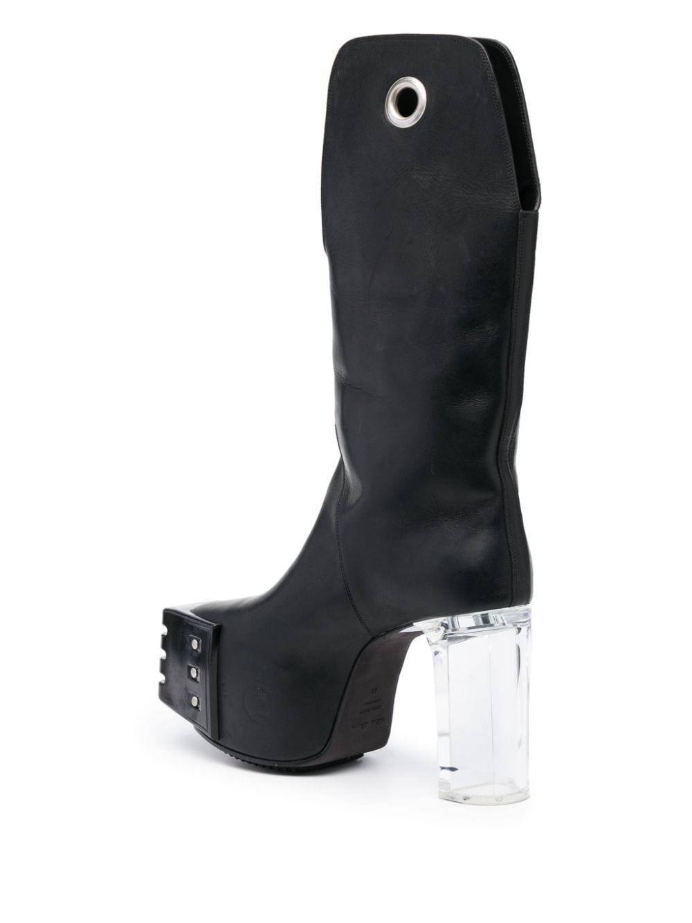 Shop Rick Owens Kowboy Grill 140mm Platform Boots In Black