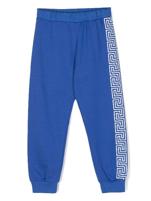 Versace Kids monogram-pattern cotton track pants