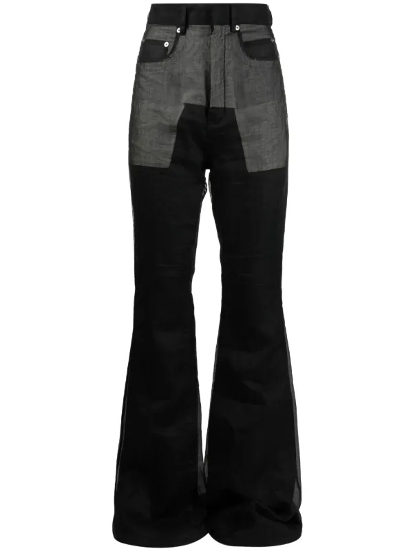 Rick Owens Bolan high-rise Bootcut Jeans - Farfetch