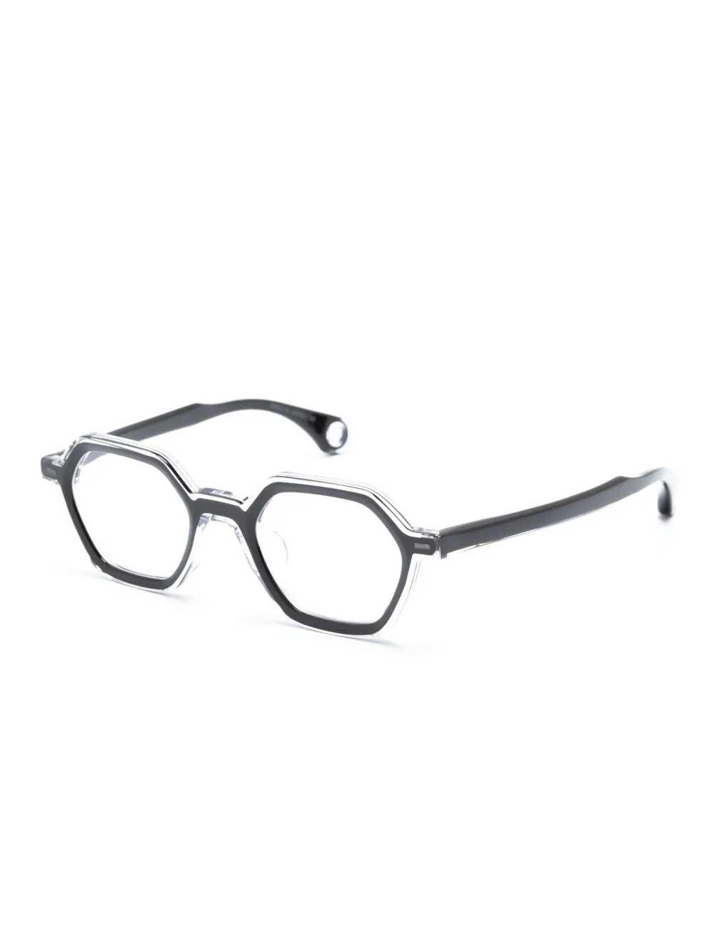 Blake Kuwahara Ellwood bril met geometrisch montuur - Zwart