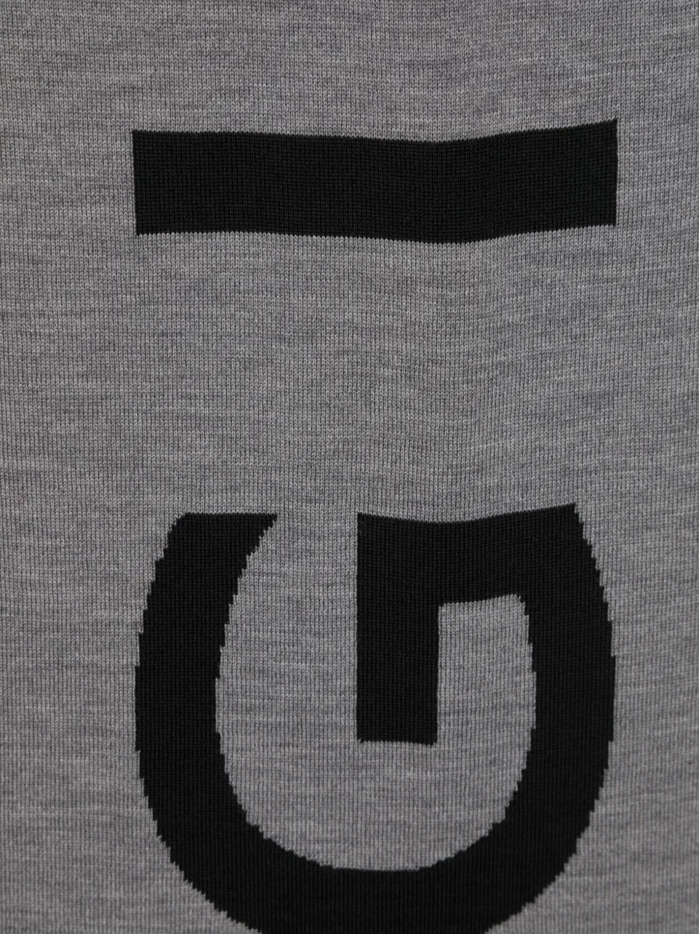 Givenchy intarsia knit-logo wool scarf - Grijs