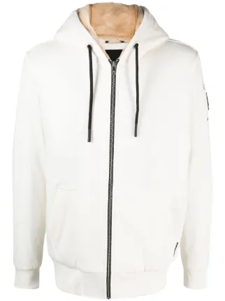 Moose Knuckles ジップアップ パーカー | ホワイト | FARFETCH JP