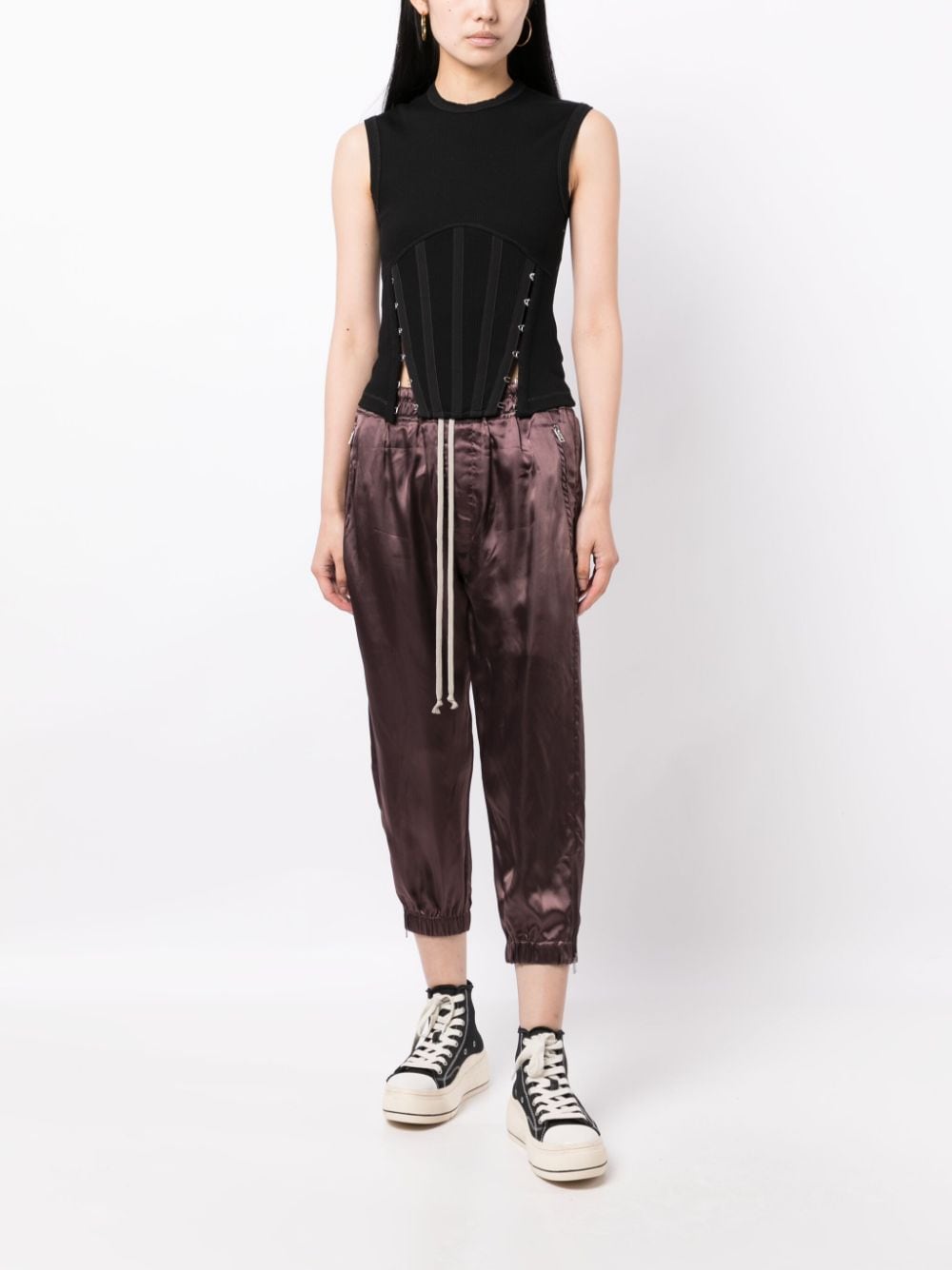 Rick Owens Cropped trainingsbroek - Paars