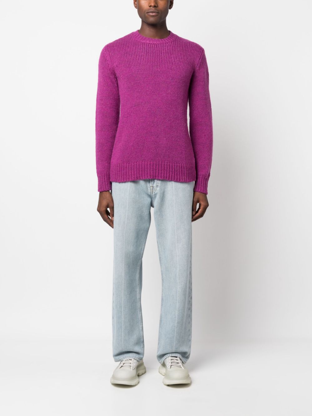 Roberto Collina crew-neck knitted jumper - Paars