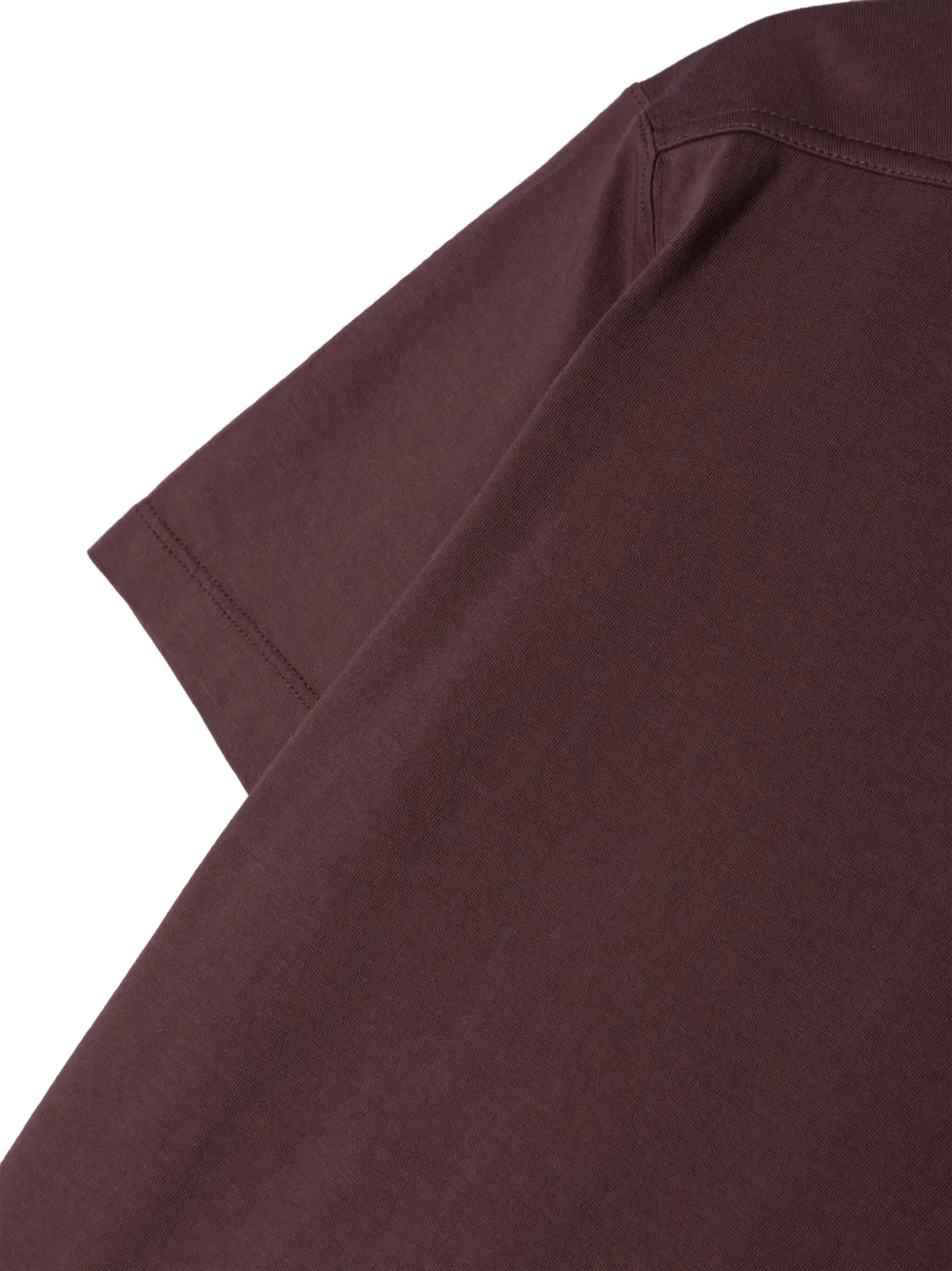 Rick Owens Level T Organic Cotton T-shirt In Purple