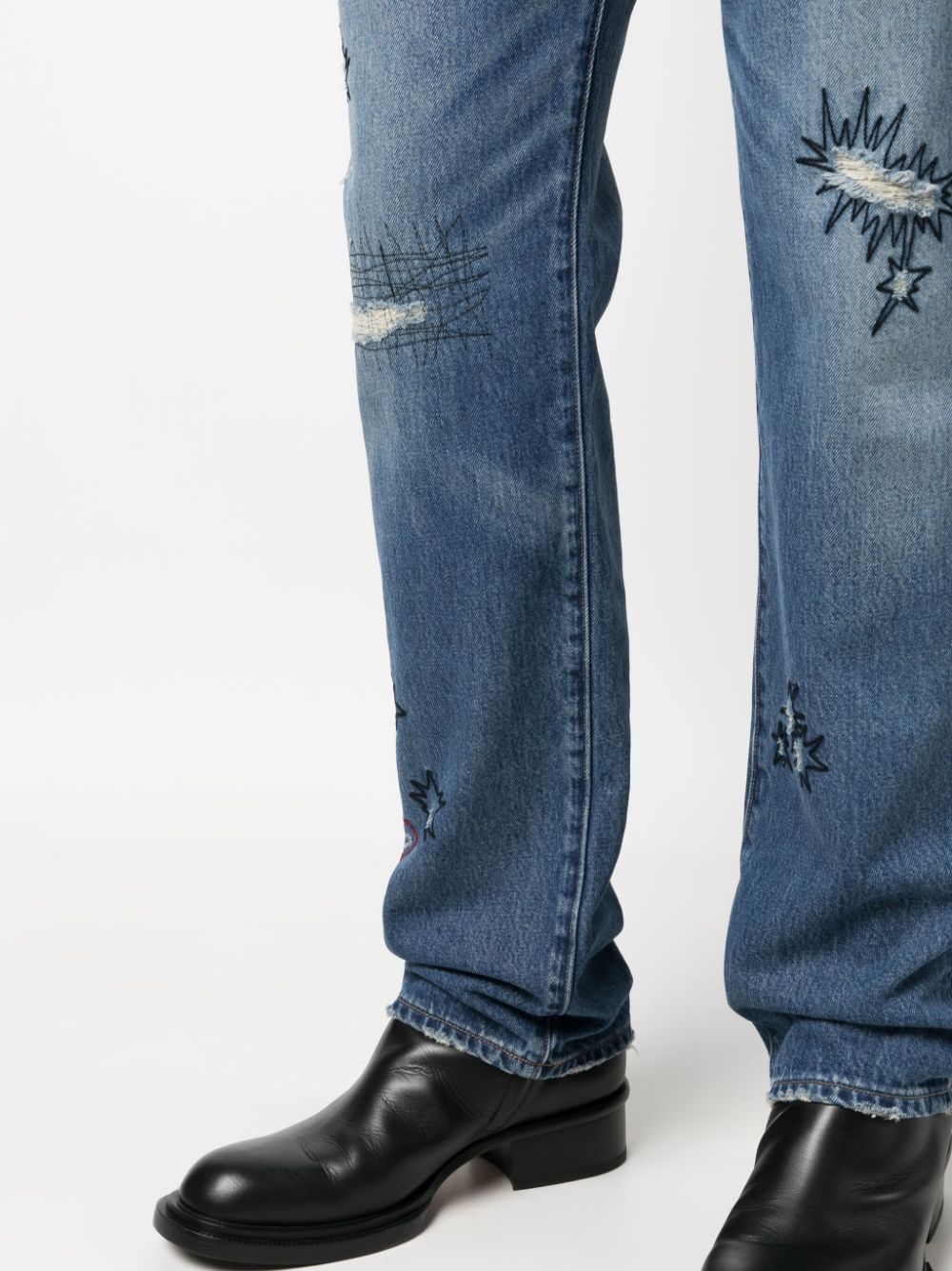 Shop Levi's Kapow Straight-leg Jeans In Blue