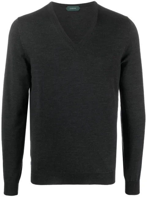 Zanone V-neck virgin-wool jumper 