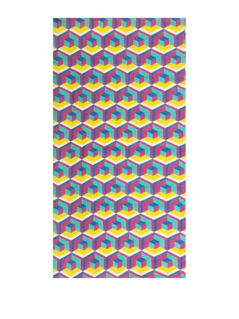 La DoubleJ geometric large napkins - Pink