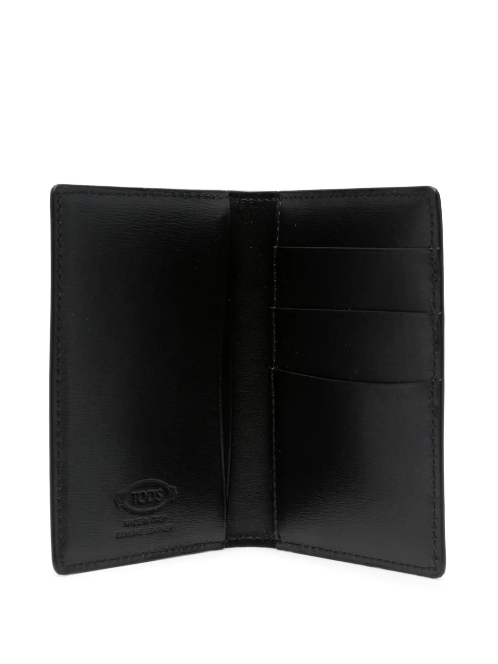  Tod's Logo-plaque Leather Wallet - Black 
