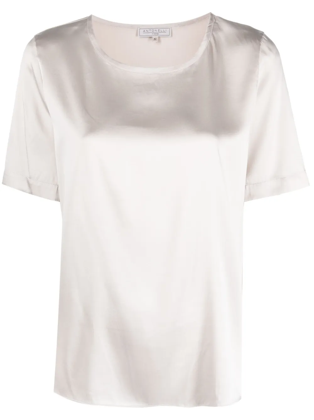 white silk t shirt women's
