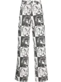 Haculla This Is Chess checkerboard jeans - Black