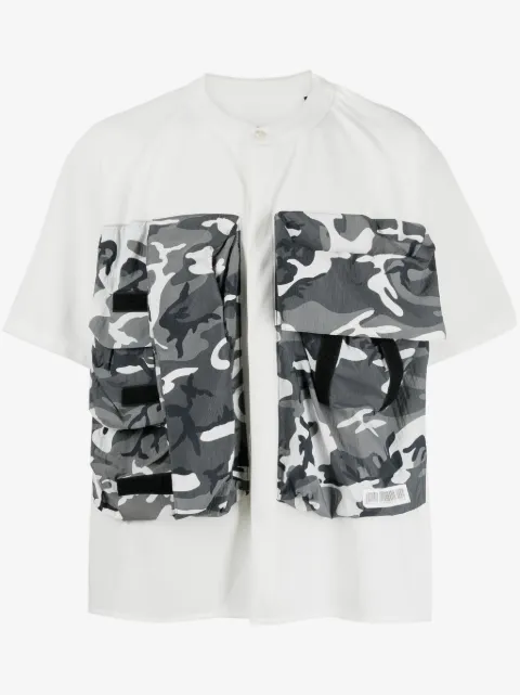 Mostly Heard Rarely Seen Tactical panelled T-shirt