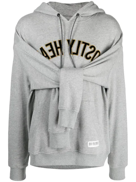 Mostly Heard Rarely Seen logo-print cotton hoodie
