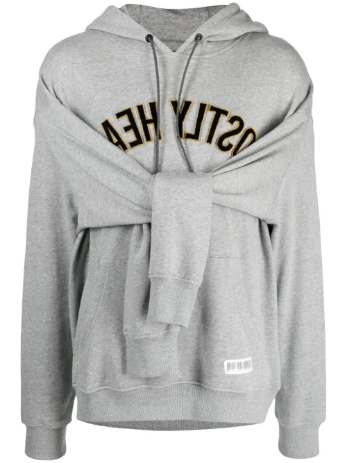 Hoodie en coton à logo imprimé - Mostly Heard Rarely Seen - Modalova