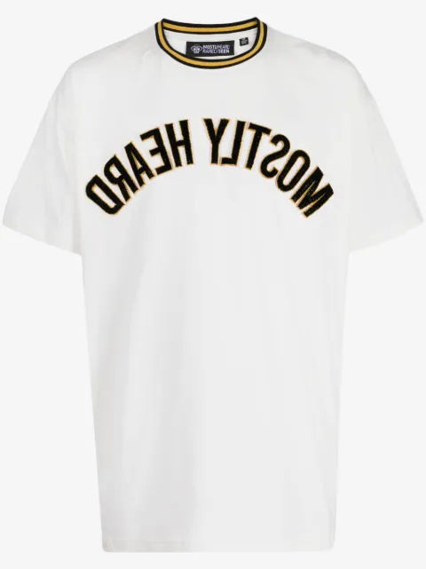 Mostly Heard Rarely Seen Reflected logo-appliqué T-shirt