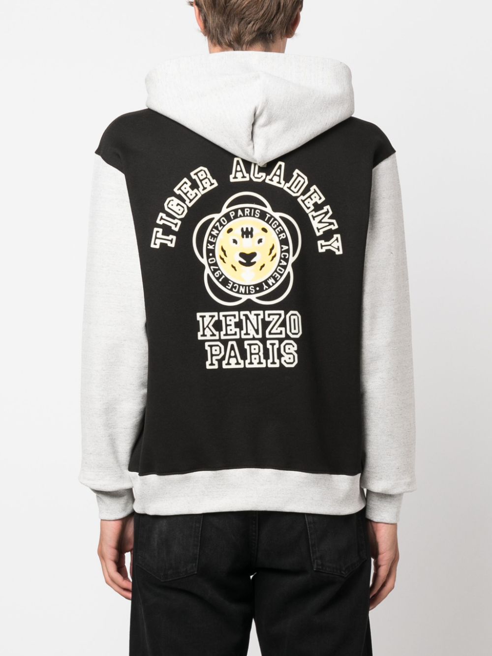 Kenzo colour-block stretch-cotton hoodie Men