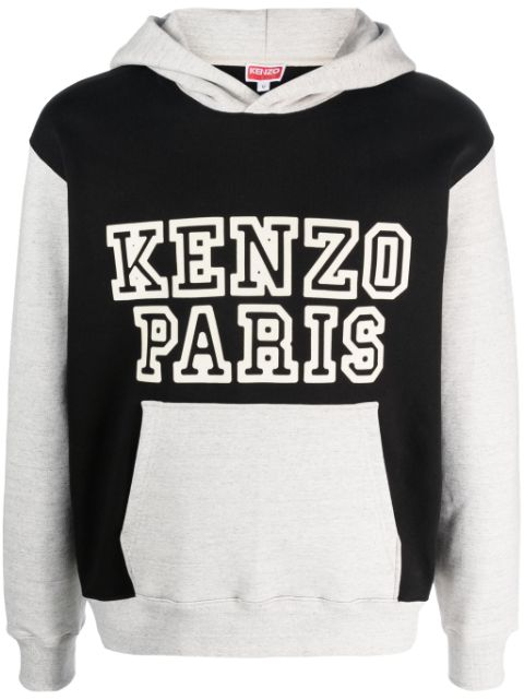 Kenzo colour-block stretch-cotton hoodie Men