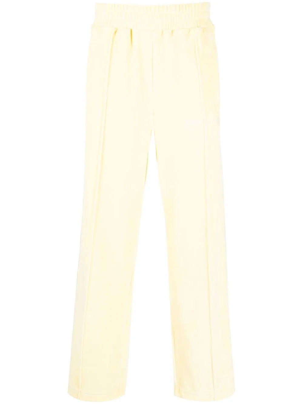 Palm Angels stripe-detail chenille track pants | Yellow | Image 1