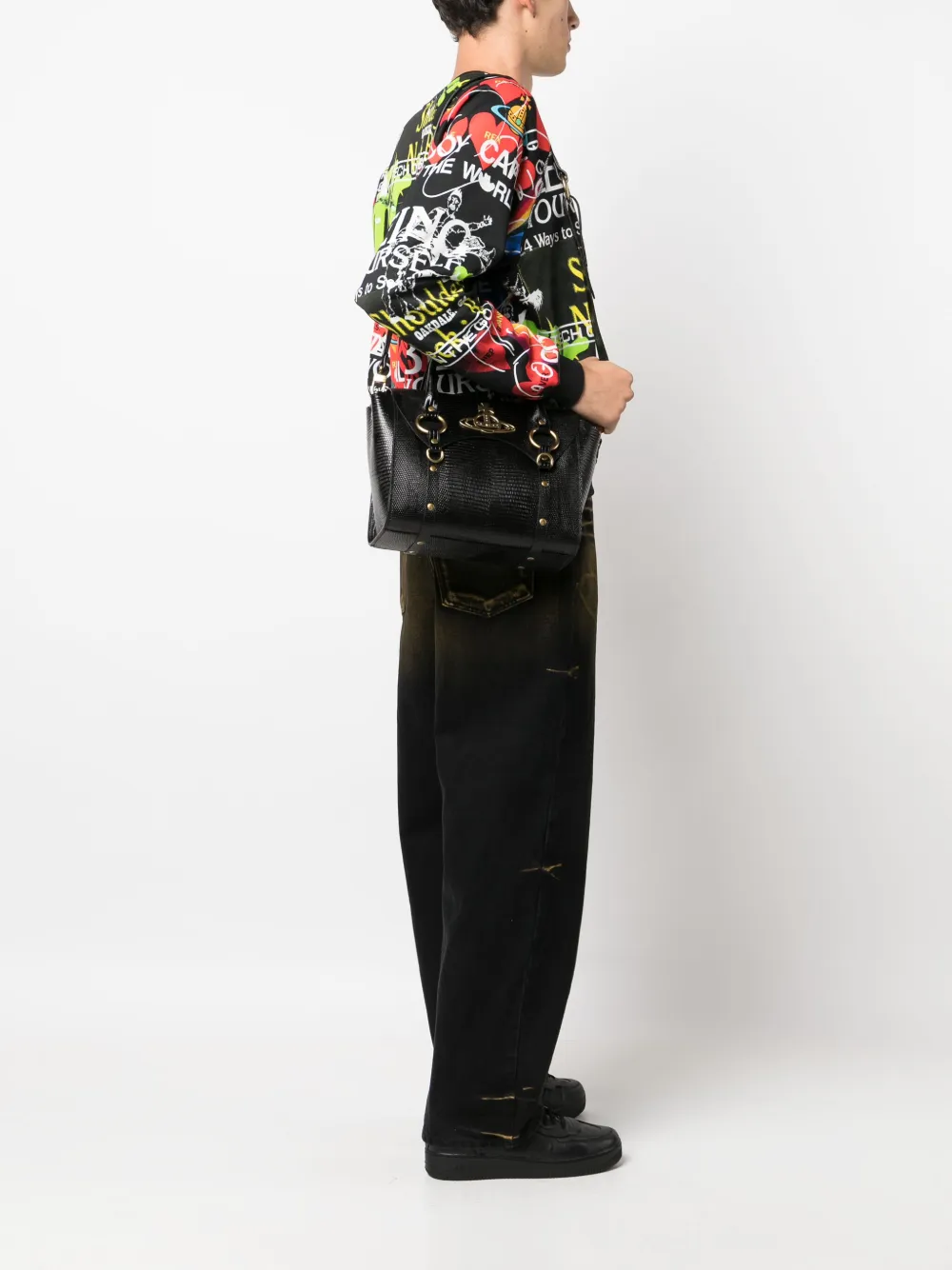 Vivienne Westwood Betty medium handtas - Zwart