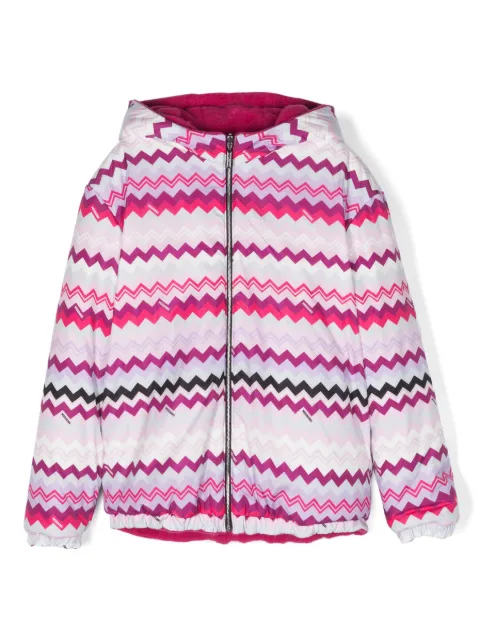 Missoni Kids جاكيت بهودي ونقش متعرج