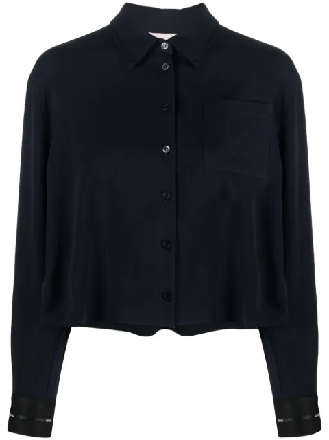 LIU JO Twill cropped shirt