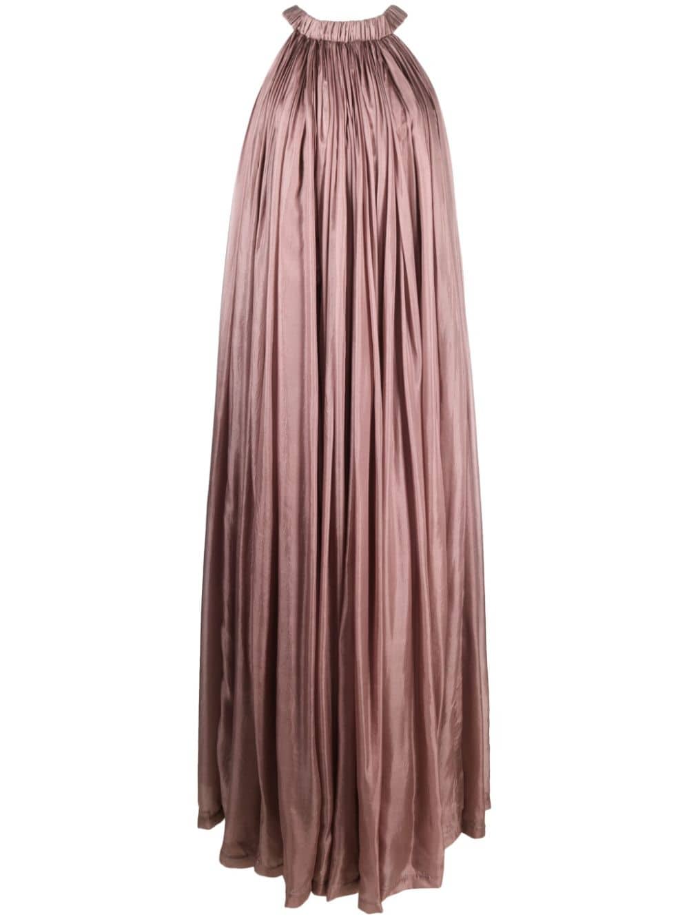 Rick Owens Maxi-jurk met mesh detail Roze