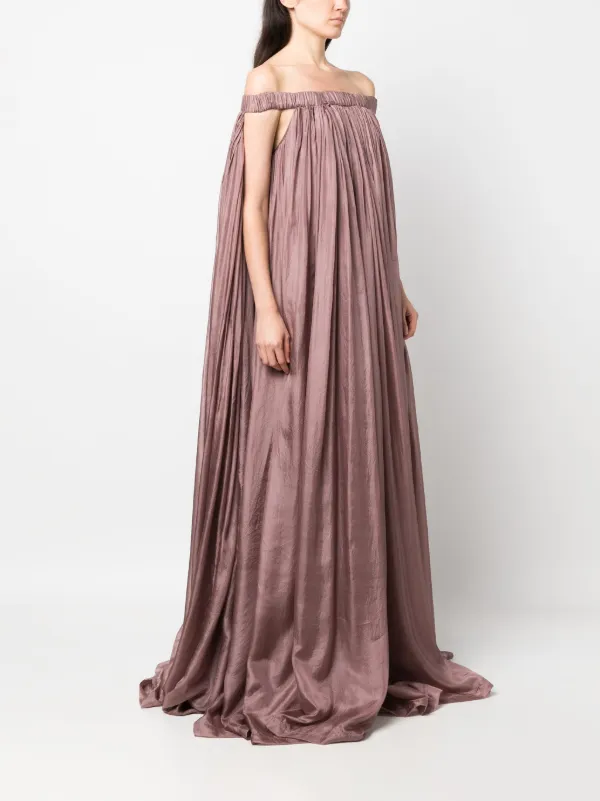Rick Owens Medusa Silk Maxi Dress | Pink | FARFETCH UK