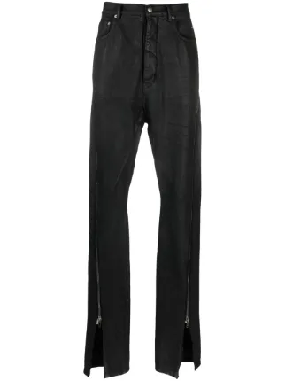 Rick Owens Bolan Banana high-rise slim-fit Jeans | Black | FARFETCH ID