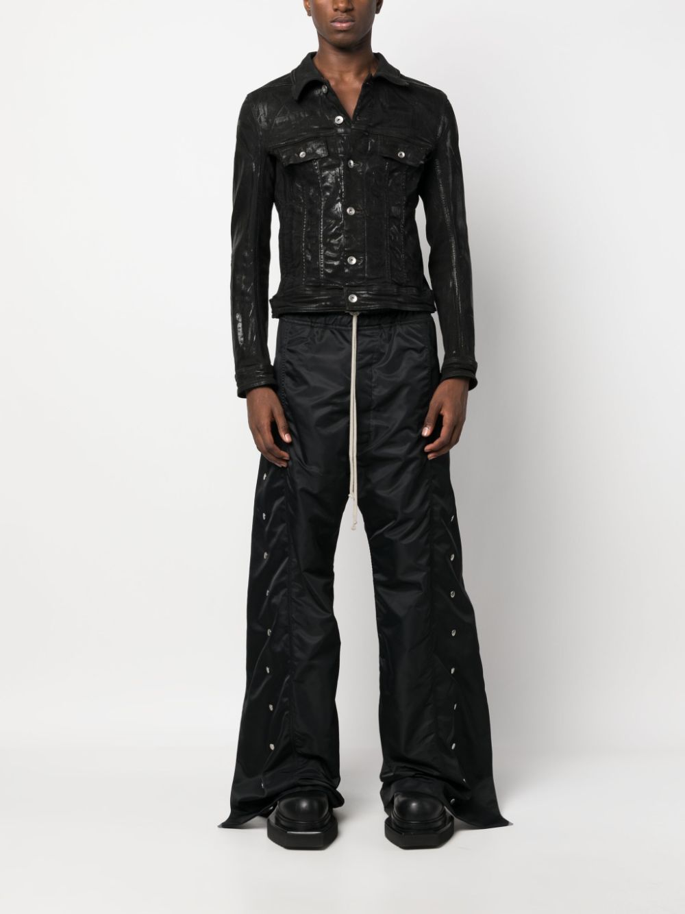 Image 2 of Rick Owens DRKSHDW Babel Pusher drawstring wide-leg trousers